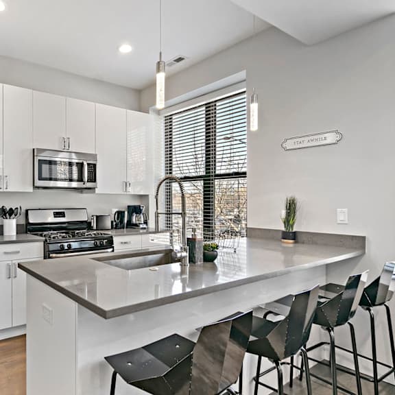 three bedroom, two bath