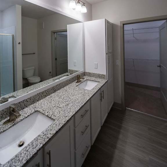 Thumbnail 6 of 8 Bathroom sink and lightsat Ciel Luxury Apartments, Jacksonville, Florida