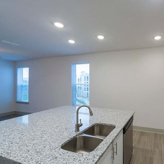 Thumbnail 4 of 8 Sink and islandat Ciel Luxury Apartments, Jacksonville