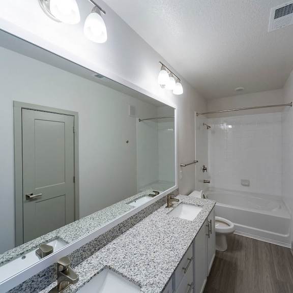 Thumbnail 7 of 8 Bathroom with mirrorat Ciel Luxury Apartments, Florida, 32246