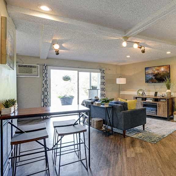 community room at pheasant park apartments, new hope, mn