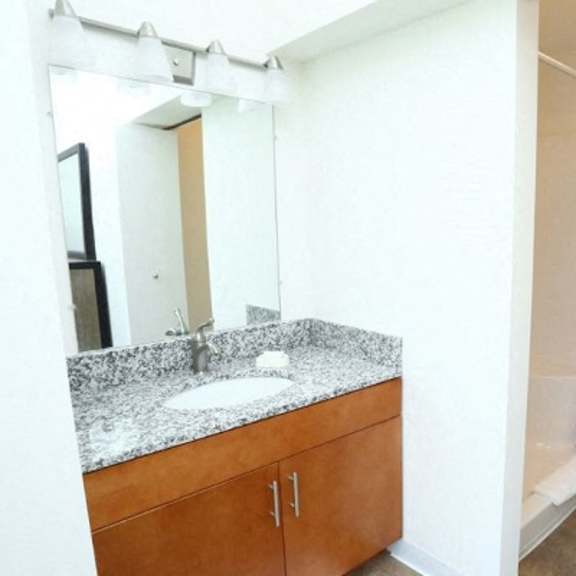 bathroom with a sink and toilet  at brooks apartments, michigan, 48642