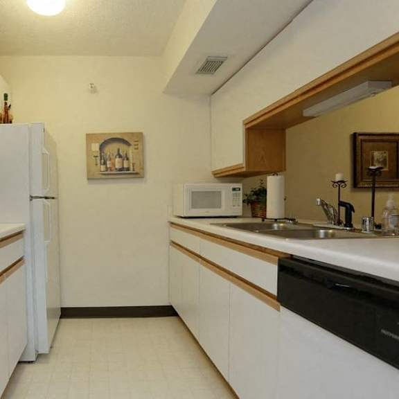 kitchen at mcclellan estates iii apartments , michigan