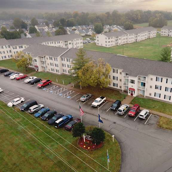drone exterior view at morris estates apartments, hopkinsville, 42240