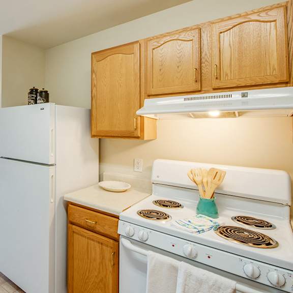 living room and kitchen space