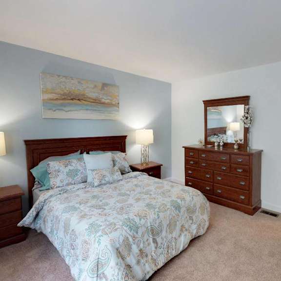 walnut creek townhomes model at walnut creek townhomes, cincinnati, 45236