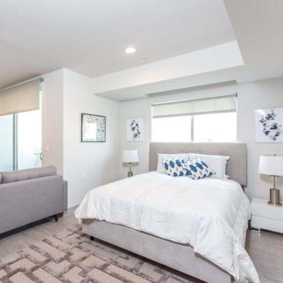 gorgeous bedroom at 11755 culver boulevard, los angeles, ca