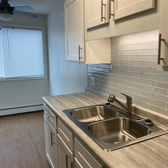 kitchen with stainless steal appliances