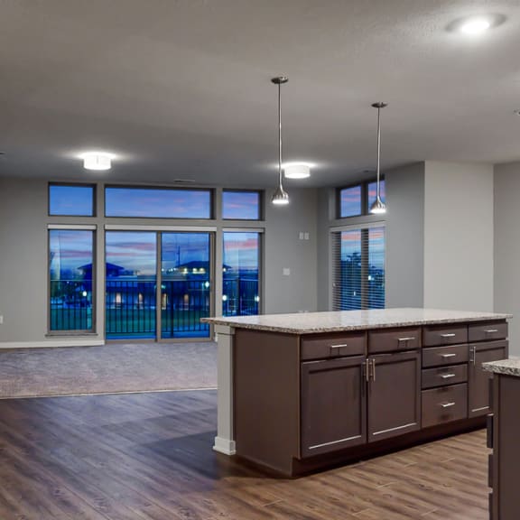 Thumbnail 6 of 28 The 2 bedroom Hibiscus floor plan features a spacious dining and living area perfect for entertaining.