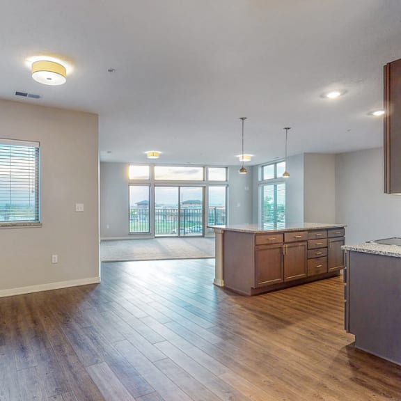 Thumbnail 7 of 28 The 2 bedroom Hibiscus floor plan features a spacious dining and living area perfect for entertaining.