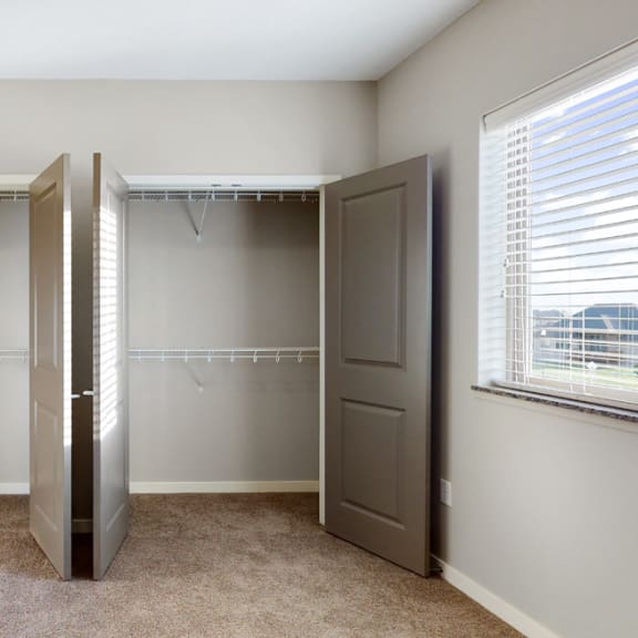 Thumbnail 13 of 19 The 2 bedroom Marigold with den floor plan features incredibly spacious closets with abundant storage.