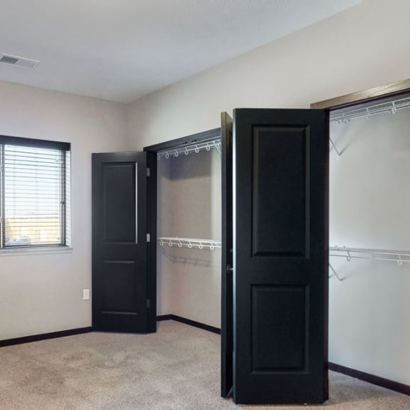 Thumbnail 7 of 24 The 2 bedroom Snowdrop with den floor plan features incredibly spacious closets with abundant storage.