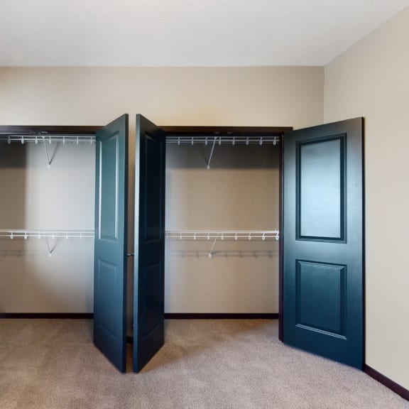 Thumbnail 8 of 24 The 2 bedroom Snowdrop with den floor plan features spacious closets with abundant storage.