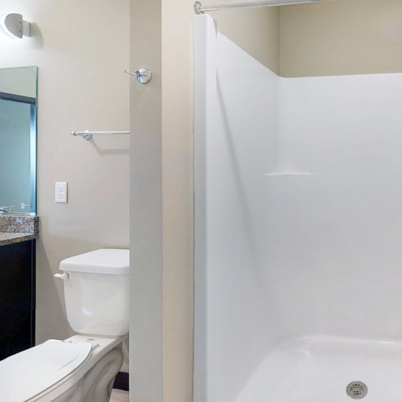 Thumbnail 24 of 24 The master bathroom in the Snowdrop with den floor plan features a large shower.