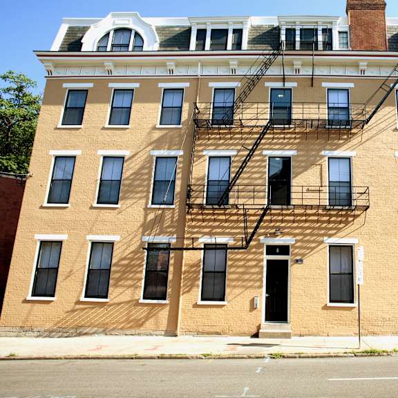 exterior of apartment building
