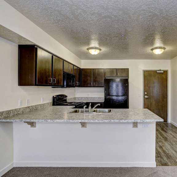 kitchen and bathroom