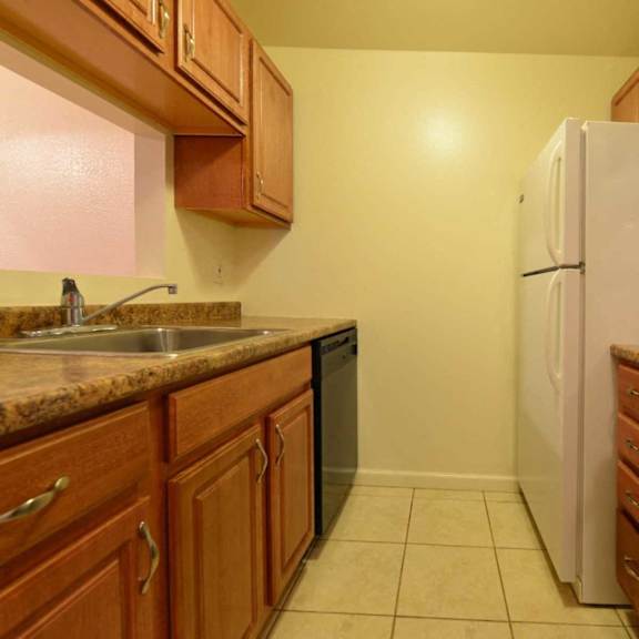 kitchen at integrity chardon apartments, chardon, 44024