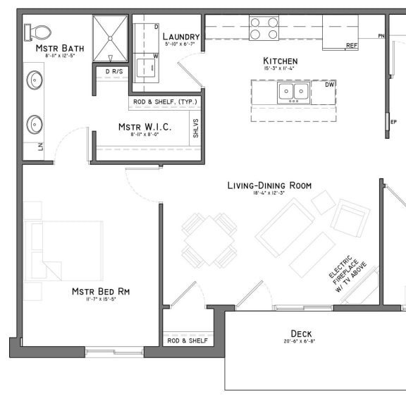 Thumbnail 1 of 23 The-Flats-at-Shadow-Creek-Lincoln-NE-Two-Bedroom-Apartment-Loup-C1