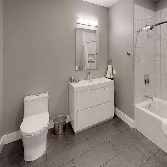 grand street lofts apartments in mamaroneck updated bathroom
