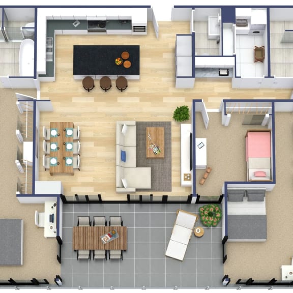 Thumbnail 1 of 3 3 bedroom floor plan