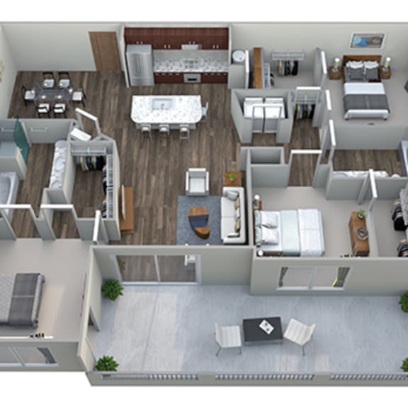 Thumbnail 3 of 3 3 bedroom floor plan