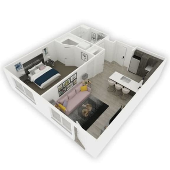 Thumbnail 5 of 5 Fifth 3d image of Lynnewood - One Bed Room