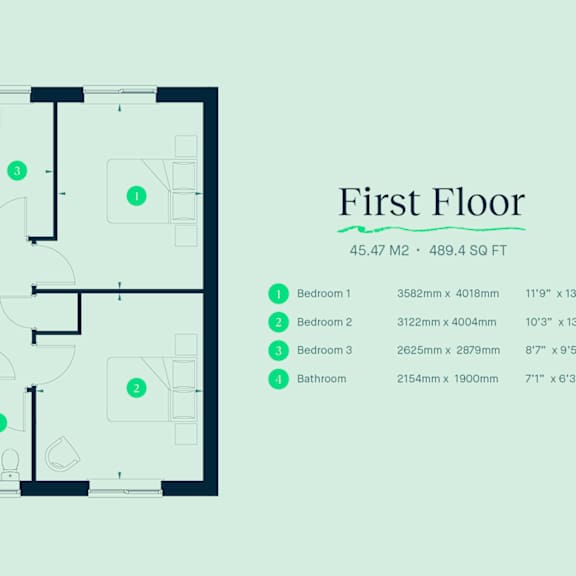 Thumbnail 5 of 5 a floor plan of a first floor apartment