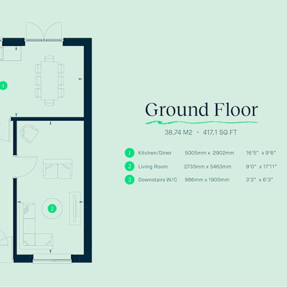 Thumbnail 4 of 5 a floor plan of a ground floor apartment