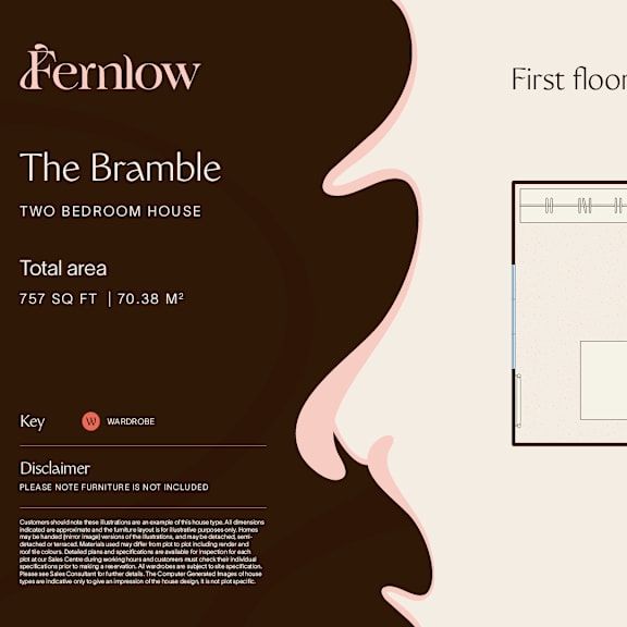 Thumbnail 3 of 3 The Bramble Two Bedroom First Floor at Fernlow Apartments, Houghton Regis