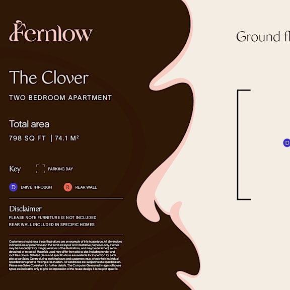 Thumbnail 2 of 3 The Clover 2 Bedroom Ground Floor at Fernlow Apartments, Houghton Regis LU5 5GX