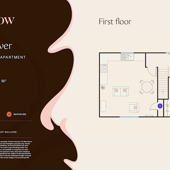Thumbnail 3 of 3 The Clover 2 Bedroom First Floor at Fernlow Apartments, Houghton Regis