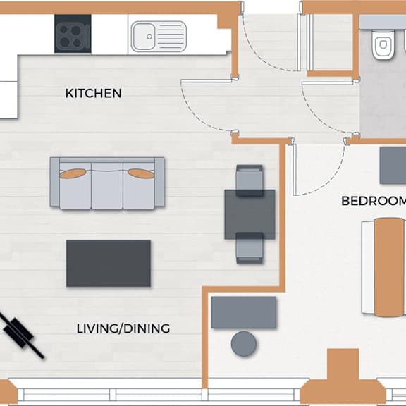 Thumbnail 6 of 6 1 bed 1 bath at The Keel Apartments, Liverpool