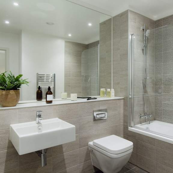 Thumbnail 5 of 7 Bathroom With Bathtub at Slate Yard Apartments, Salford