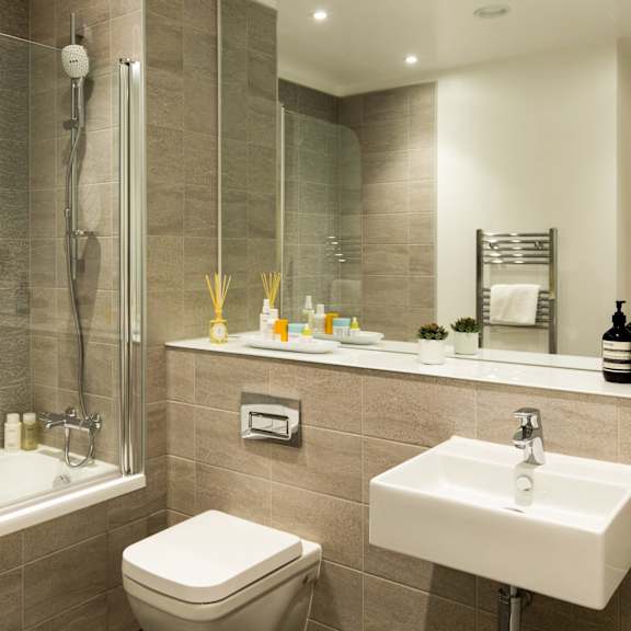 Thumbnail 7 of 8 Spa Inspired Bathroom at Slate Yard Apartments, Salford, M3 5EX