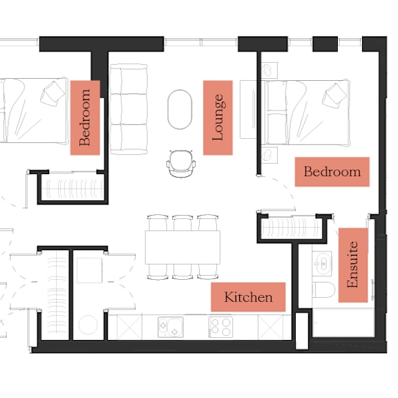 Thumbnail 8 of 8 3 Bedroom Floor Plan at Slate Yard Apartments, Salford