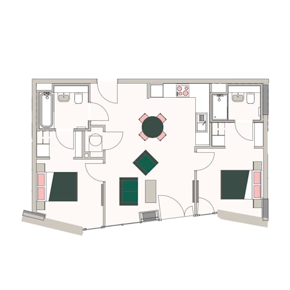 Thumbnail 7 of 7 2 bed 2 bath at Vox Apartments, Manchester