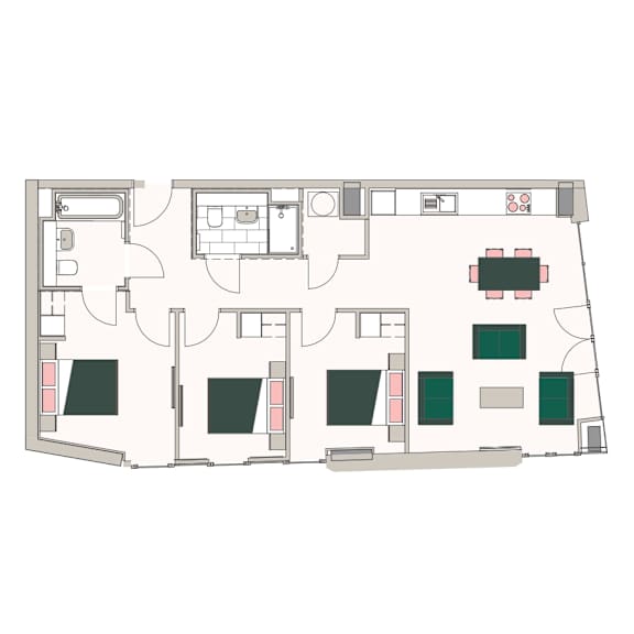 Thumbnail 8 of 8 3 bed 2 bath at Vox Apartments, Manchester, M15 4YD