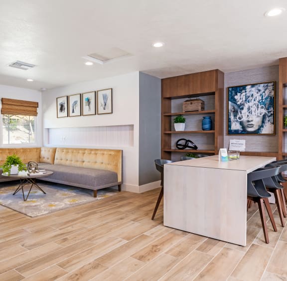 Living room with Dining Area at Softwind Point, CA
