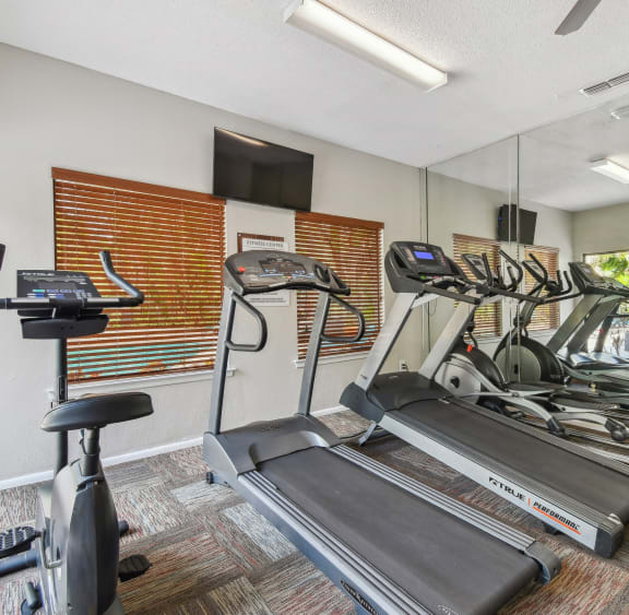 our apartments have a gym with plenty of exercise equipment
