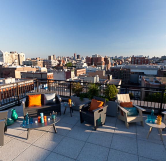 Rooftop Terrace at The Balton Affordable Apartments in New York City
