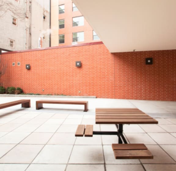Courtyard at Metro 125 Affordable Apartments in NYC