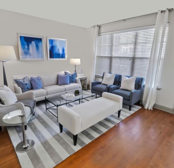 Living Room with Couches at The Estates at Ballantyne, Charlotte, North Carolina
