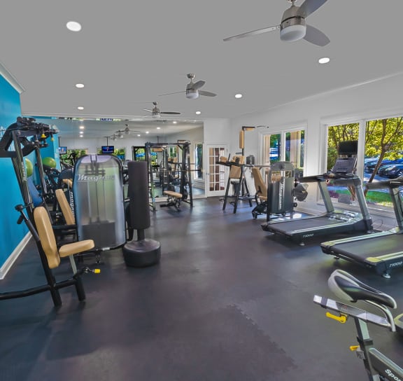 Gym With Exercise Equipment at The Estates at Ballantyne, Charlotte, North Carolina