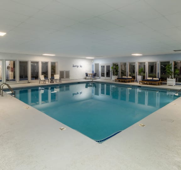 Indoor Swimming Pool at Seven Pines Apartments in Alpharetta, GA 30022