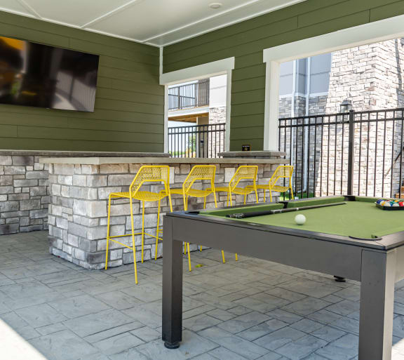 make a game of pool in the covered patio