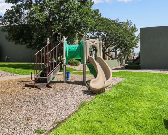 the playground at the apartments for rent