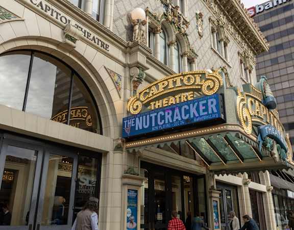 The Capitol Theatre is a popular spot for theater-goers.