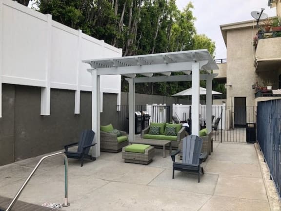Gazebo and seating area