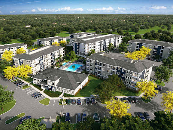 Aerial View at Ivy Heights Apartments in Austin TX