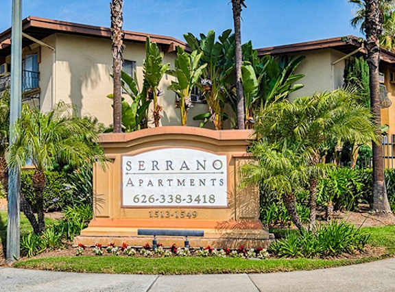 Entrance To The Property at Serrano Apartments, West Covina, 91790